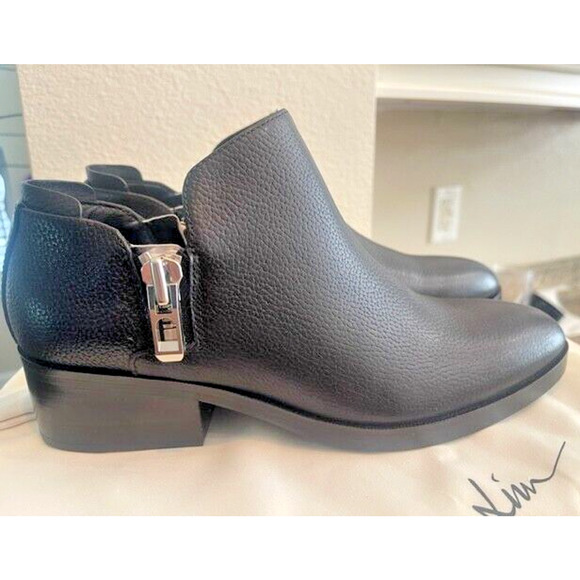 3.1 Phillip Lim Womens Alexa Black Leather Ankle Booties 37 EU / 6.5 US NEW $495 - Picture 2 of 10